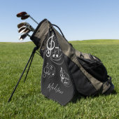 De Golf La musique note la serviette nommée faite sur (Vert)