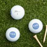 De Golf Mariage Week-end Date pour se souvenir des balles<br><div class="desc">Un design simple et moderne pour les initiales de couple et leur date spéciale. Idéal pour un gardien ou une faveur pour commémorer l'événement.</div>