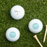 De Golf Mariage Week-end Date pour se souvenir des balles<br><div class="desc">Un design simple et moderne pour les initiales de couple et leur date spéciale. Idéal pour un gardien ou une faveur pour commémorer l'événement.</div>