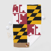 De Golf Maryland flag & Maryland monogrammed / serviette d (En situation)