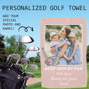 De Golf Meilleure Maman Par Photo Personnalisée Serviette