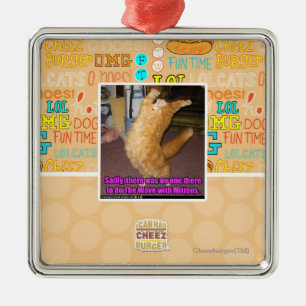 De golf metalen ornament