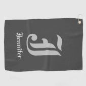 De Golf Nom personnalisé classique et première serviette d (Horizontal)