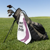 De Golf Pink Golfer Silhouette Custom Meilleures serviette (Vert)