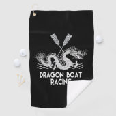 De Golf Serviette à sueur Black White Dragon (En situation)