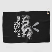 De Golf Serviette à sueur Black White Dragon (Horizontal)