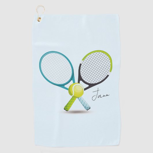 De Golf Serviette à sueur Racket et Ball Tennis (Devant)