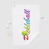 De Golf Serviette blanche couleur Pickleball (En situation)