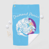 De Golf Serviette Diamond Ponies (En situation)