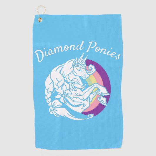 De Golf Serviette Diamond Ponies (Devant)