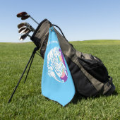 De Golf Serviette Diamond Ponies (Vert)