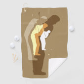 De Golf Serviette du golfeur "In the swing" (En situation)
