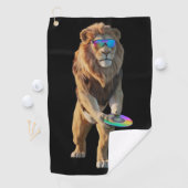 De Golf Serviette Lion Disk Golfer (En situation)