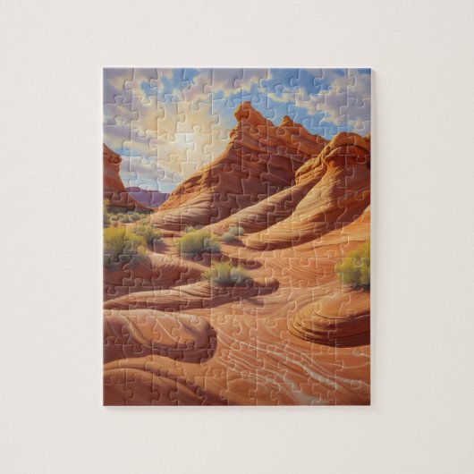 De golf van Arizona in Coyote Buttes Legpuzzel (Verticaal)