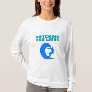 De golf vangen - Surfen T-shirt