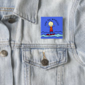 de golf vierkante button 5,1 cm (In situ)