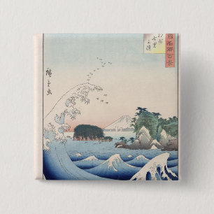 De golf vierkante button 5,1 cm