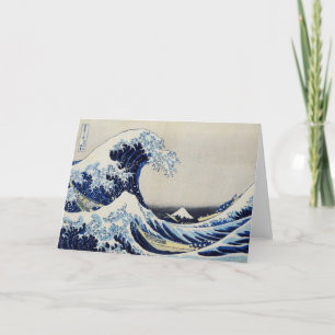 De golfdruk van Hokusai het grote schilderen Kaart