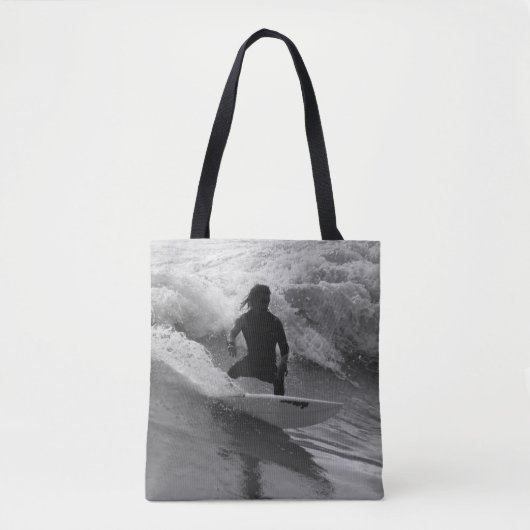 De golfgrayscale overleven draagtas (Voorkant)