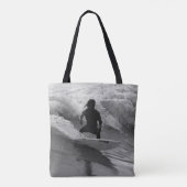 De golfgrayscale overleven draagtas (Achterkant)