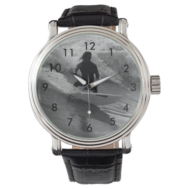 De golfgrayscale overleven horloge (Voorkant)