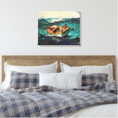 De Golfstroom Canvas Afdruk (Insitu (Slaapkamer))