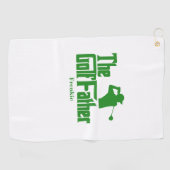 De golfvader met de naam Funny Golf Theme Golfhanddoek (Horizontaal)