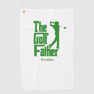 De golfvader met de naam Funny Golf Theme Golfhanddoek