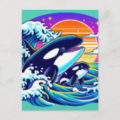 De golven overleven briefkaart (Voorkant)