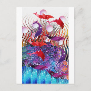 De golven uitrusten briefkaart