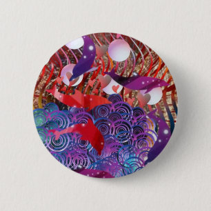 De golven uitrusten ronde button 5,7 cm