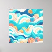 de golven van de oceaan canvas afdruk (Voorkant)