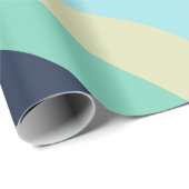 De golven van het leven midden eeuw moderne gladde cadeaupapier (Rol Hoek)