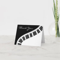 De golvende Gebogen Sleutels van de Piano danken u