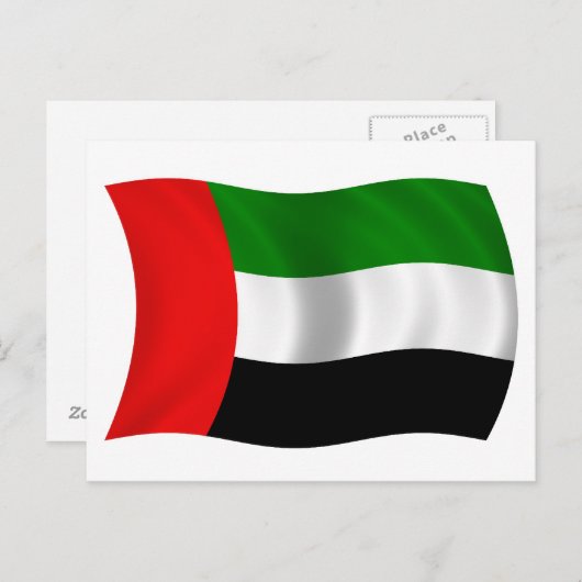 De golvende Vlag van de V.A.E Briefkaart (Voorkant / Achterkant)
