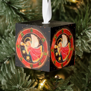 De Good News Angel-Ornamenten Kubus Ornament