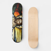 De Good Shepherd; Jezus op gekleurd glas Skateboard (Voorkant)