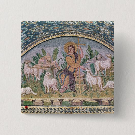 De Good Shepherd Vierkante Button 5,1 Cm (Voorkant)