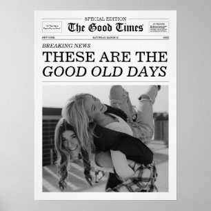 De Good Times Krant Goeie Oude Tijd Poster