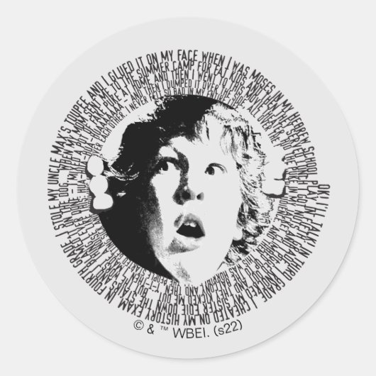 De goonies Chunk Confession Graphic Ronde Sticker (Voorkant)