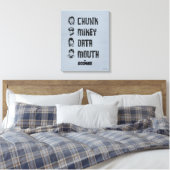 De goonies | Chunk, Mikey, Data, Mouth Canvas Afdruk (Insitu (Slaapkamer))