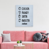 De goonies | Chunk, Mikey, Data, Mouth Canvas Afdruk (Insitu (Woonkamer))