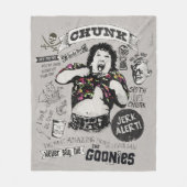 De Goonies Chunk Retro Collage Fleece Deken (Voorkant)
