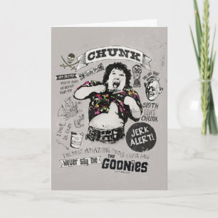 De Goonies Chunk Retro Collage Kaart