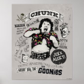 De Goonies Chunk Retro Collage Poster (Voorkant)