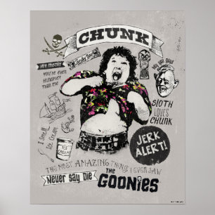 De Goonies Chunk Retro Collage Poster