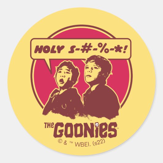 De Goonies Data Expletion Ronde Sticker (Voorkant)