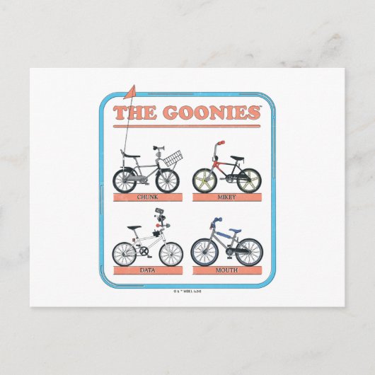 De Goonies fietskaart Briefkaart (Voorkant)