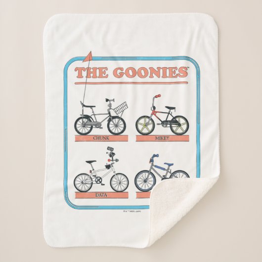 De Goonies fietskaart Sherpa Deken (Voorkant)