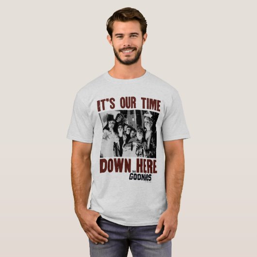 De goonies "Het is onze tijd hier beneden" T-shirt (Voorkant volledig)